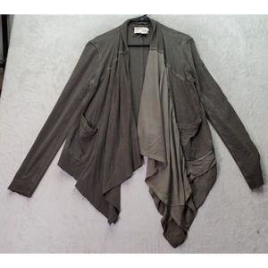 Saturday/Sunday Cardigan Sweater Women Small Brown Long Casual Sleeve Open Front